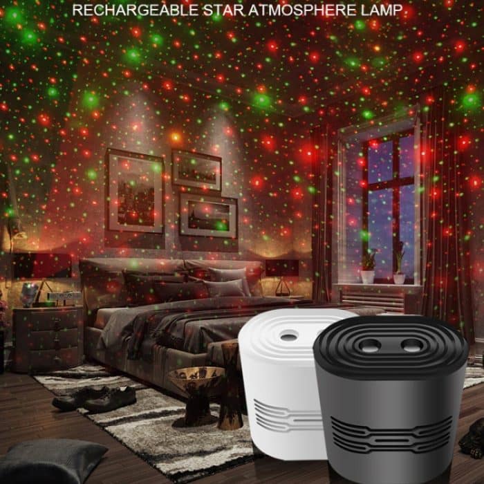 C209 USB-Lade-Mini-Laser-Bühnenatmosphärenlicht, Single Star Style (White), 8 In 1 Style (White), 12 In 1 Style (White), Single Star Style (Black), 8 In 1 Style (Black), 12 In 1 Style (Black) – Bild 2