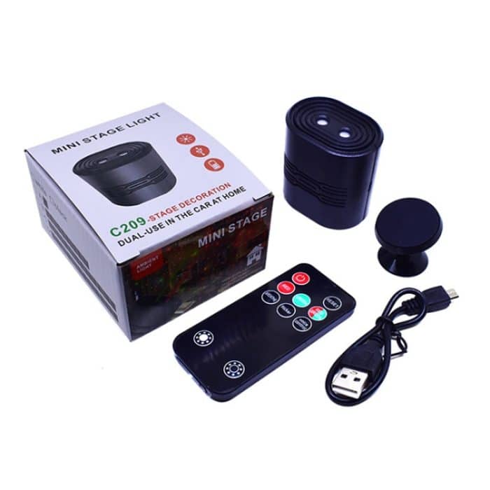 C209 USB-Lade-Mini-Laser-Bühnenatmosphärenlicht, Single Star Style (White), 8 In 1 Style (White), 12 In 1 Style (White), Single Star Style (Black), 8 In 1 Style (Black), 12 In 1 Style (Black) – Bild 7