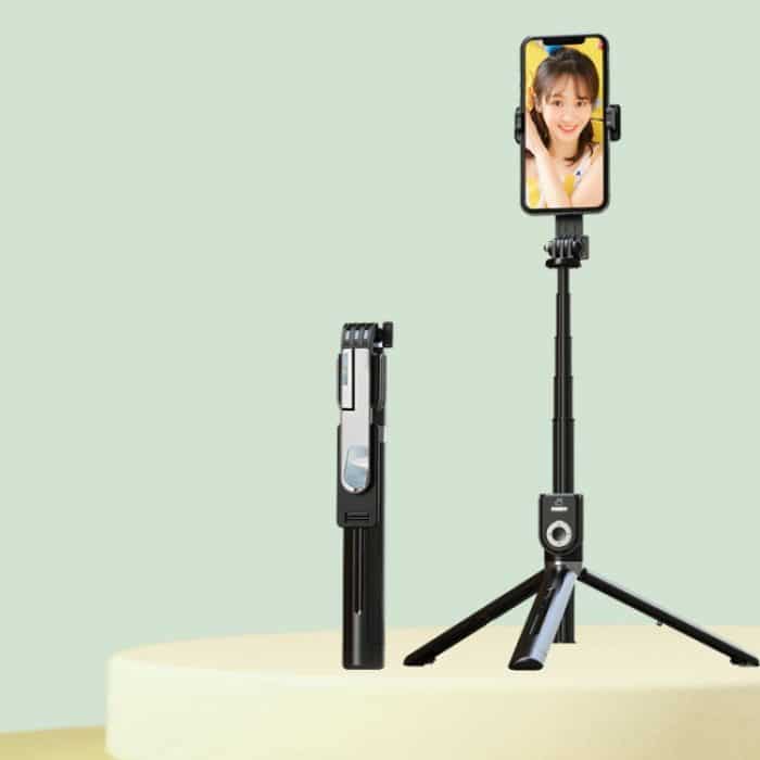 Integrierter Bluetooth-Selfie-Stick mit Vibrato-Fernbedienungs-Make-up-Spiegel, P80 1.33m, P81 1.7m – Bild 1