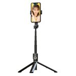 Integrierter Bluetooth-Selfie-Stick mit Vibrato-Fernbedienungs-Make-up-Spiegel, P80 1.33m, P81 1.7m – Bild 2