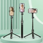 Integrierter Bluetooth-Selfie-Stick mit Vibrato-Fernbedienungs-Make-up-Spiegel, P80 1.33m, P81 1.7m – Bild 7