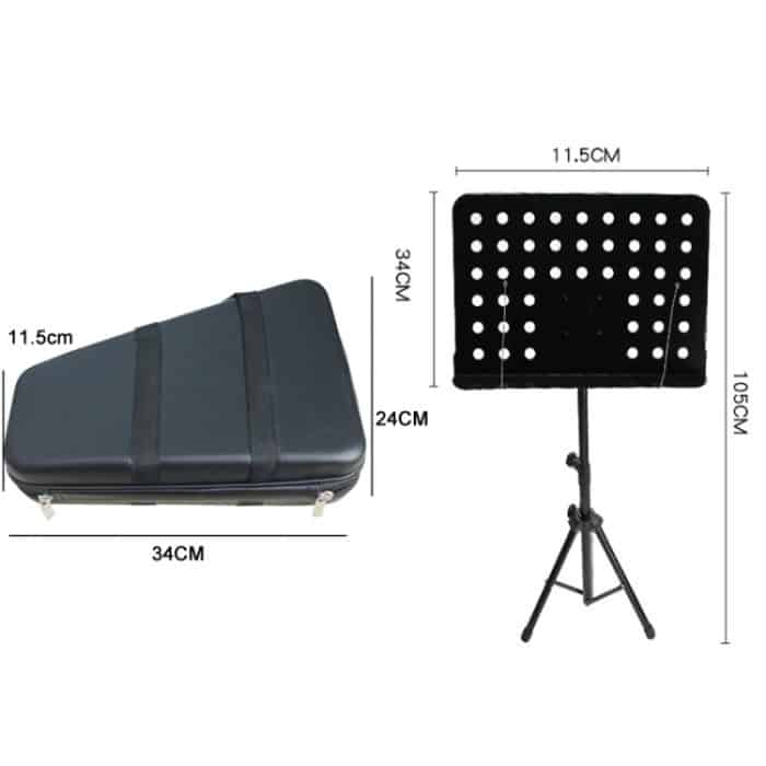 JZ-35 16-Ton-Doppelreihen-Glockenspiel-Orff-Schlaginstrument, Golden, Silver, Golden With Shelf, Silver With Shelf – Bild 2