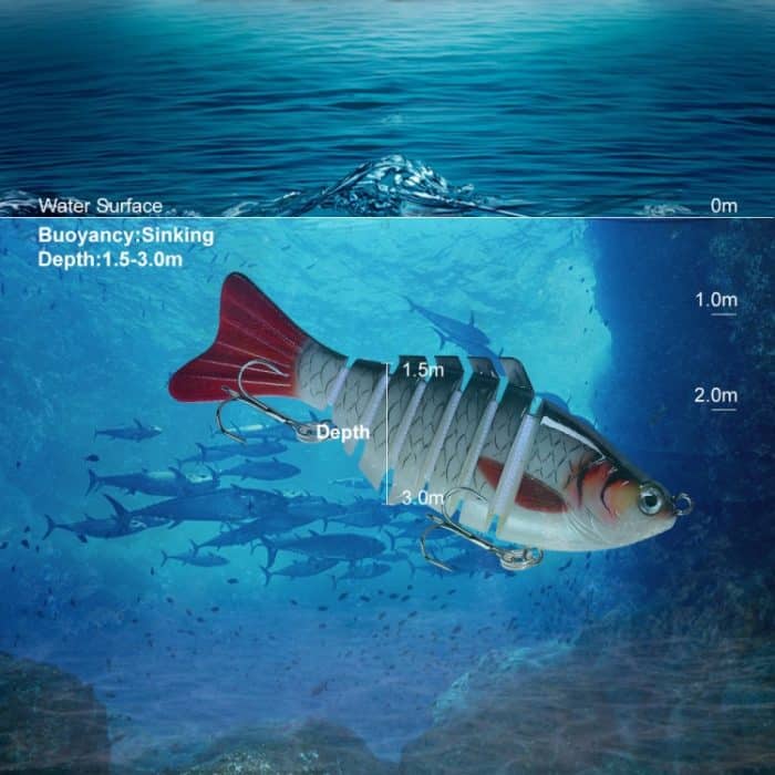 2 Stück PROBEROS HS066 10 cm 15,5 g Meeresangelsimulation Straßen-Unterköder, A, B, C, D, E – Bild 6