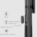 Kabellose Bluetooth-Selfie-Stick-Live-Teleskophalterung, Spezifikation:, Q05 (Black), Q05S (Black With Fill Light) – Bild 4