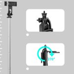 Kabellose Bluetooth-Selfie-Stick-Live-Teleskophalterung, Spezifikation:, Q05 (Black), Q05S (Black With Fill Light) – Bild 5