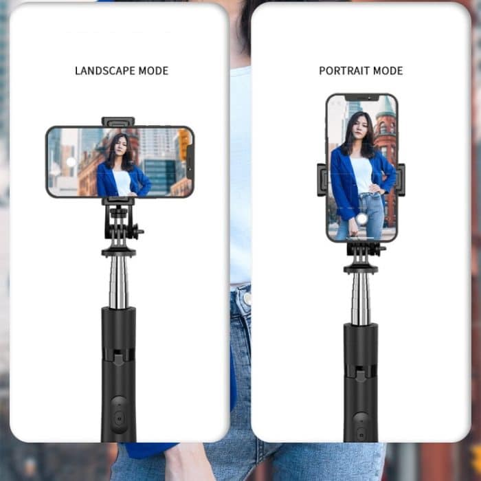 Kabellose Bluetooth-Selfie-Stick-Live-Teleskophalterung, Spezifikation:, Q05 (Black), Q05S (Black With Fill Light) – Bild 6