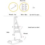 Universal-Staubsaugerboden-Aufbewahrungshalterung ohne Lochung für Dyson, B Type  (Black), B Type  (White), A Type (White), A Type (Black) – Bild 7