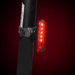 2 Stück wasserdichte Warnleuchte zum Aufladen von Fahrrädern, Red, White