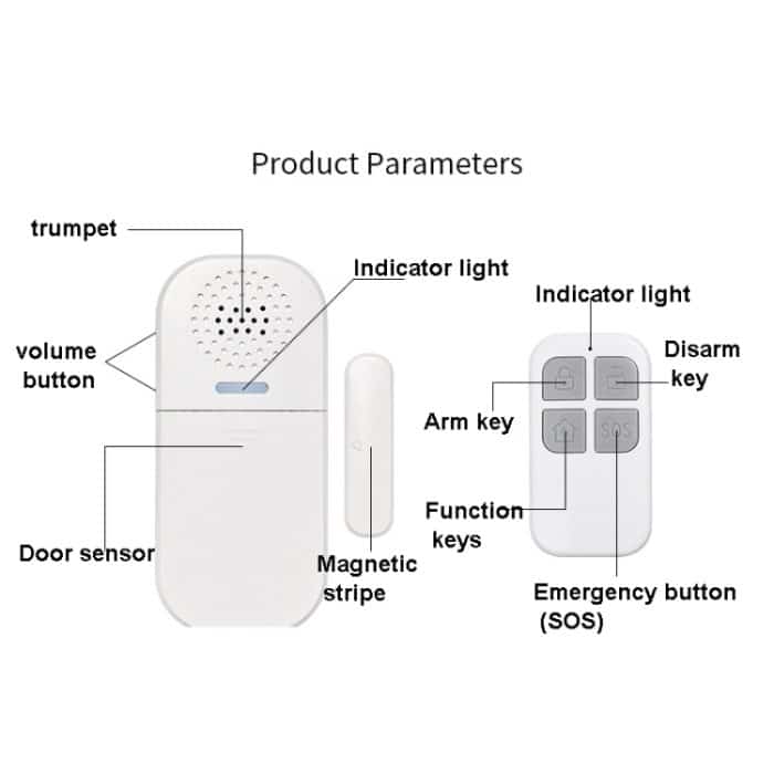 MC-05 130DB-Ferntür-Magnetalarm mit leichter Erinnerung – Bild 4