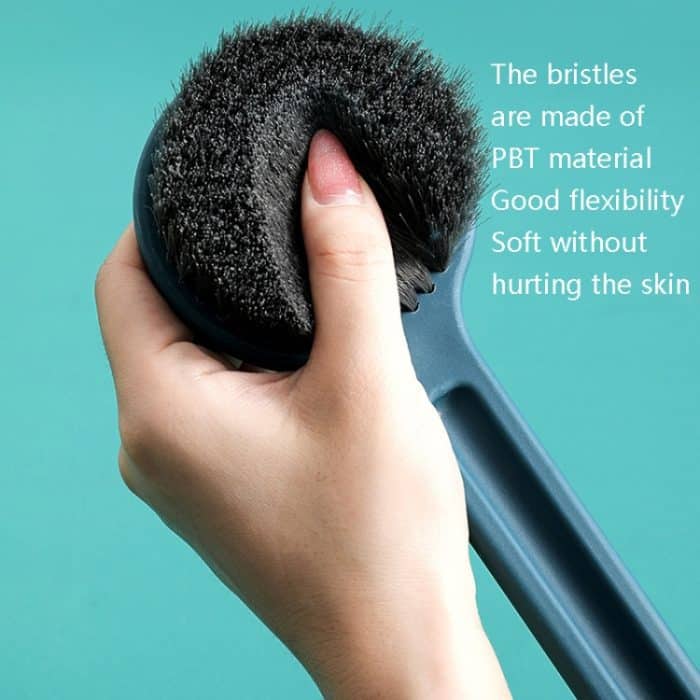 2 Stück Duschbürste mit langem Griff für Zuhause, weiches Haar, Mint Green, Cherry Pink, Ocean Blue, Ivory White – Bild 5