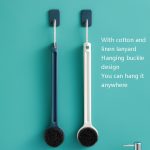 2 Stück Duschbürste mit langem Griff für Zuhause, weiches Haar, Mint Green, Cherry Pink, Ocean Blue, Ivory White – Bild 6