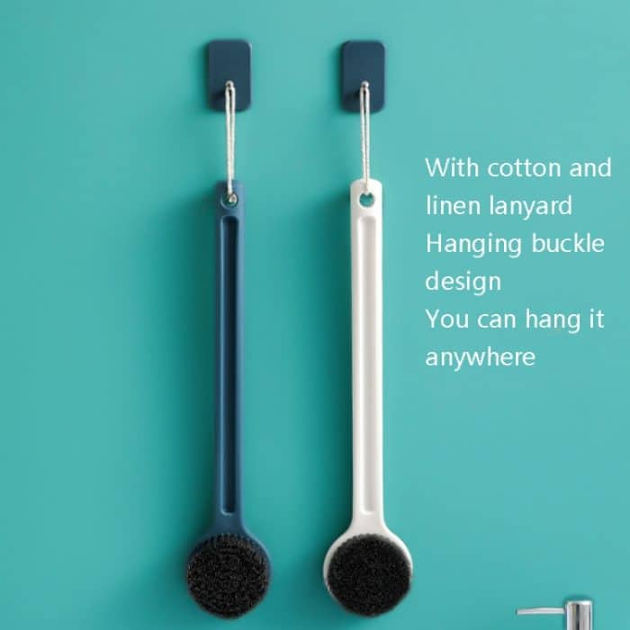 2 Stück Duschbürste mit langem Griff für Zuhause, weiches Haar, Mint Green, Cherry Pink, Ocean Blue, Ivory White – Bild 6