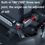 Sumi-tap Stp-0058 3-in-1 magnetischer Autotelefonhalter, Black, Blue, Gray – Bild 5