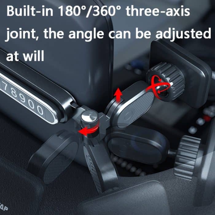 Sumi-tap Stp-0058 3-in-1 magnetischer Autotelefonhalter, Black, Blue, Gray – Bild 5