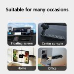 Sumi-tap Stp-0058 3-in-1 magnetischer Autotelefonhalter, Black, Blue, Gray – Bild 7