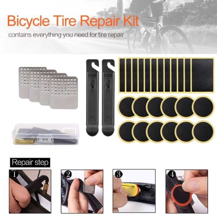 Fahrradreifen-Reparaturset, 18 PCS / Set Black Iron Tire Lever, 14 PCS / Set Fish Type Tire Lever – Bild 5