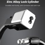 BG-0518 Mountainbike-tragbares, diebstahlsicheres, kräftiges Kabelschloss, Länge:, 1m Without Lock Frame, 1.2m With Lock Frame, 1.5m With Lock Frame, 1.8m With Lock Frame – Bild 5