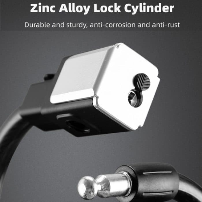 BG-0518 Mountainbike-tragbares, diebstahlsicheres, kräftiges Kabelschloss, Länge:, 1m Without Lock Frame, 1.2m With Lock Frame, 1.5m With Lock Frame, 1.8m With Lock Frame – Bild 5