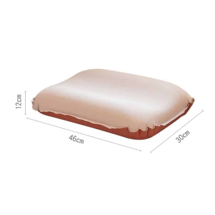 CHANODUG Camping Travel Tragbares automatisches aufblasbares Schaumstoffkissen, Pillow 46x30x12cm Gold, Pillow 46x30x12cm Navy Blue – Bild 3