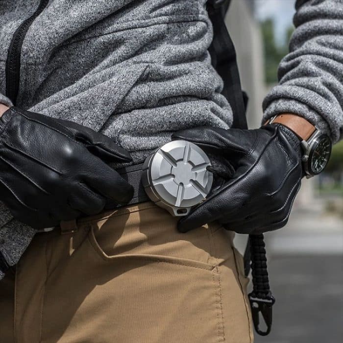 Tragbare Aufbewahrungsbox für Erste-Hilfe-Pillen aus Edelstahl für den Außenbereich, Black, Silver – Bild 6