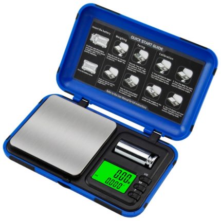 Zweifarbige tragbare Taschenwaage mit Gewichtsbackfunktion, 200g / 0.01g, 50g / 0.001g