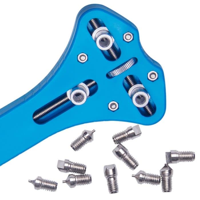 Dreizackiger Uhrenöffner, Uhrenreparaturwerkzeug, Stil:, 55 Triplet With Box, Advanced A, Advanced B – Bild 2