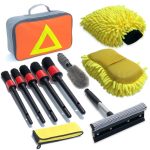 Wasserdichte Autowaschhandschuhe mit weicher Detailbürste, 11 PCS / Set