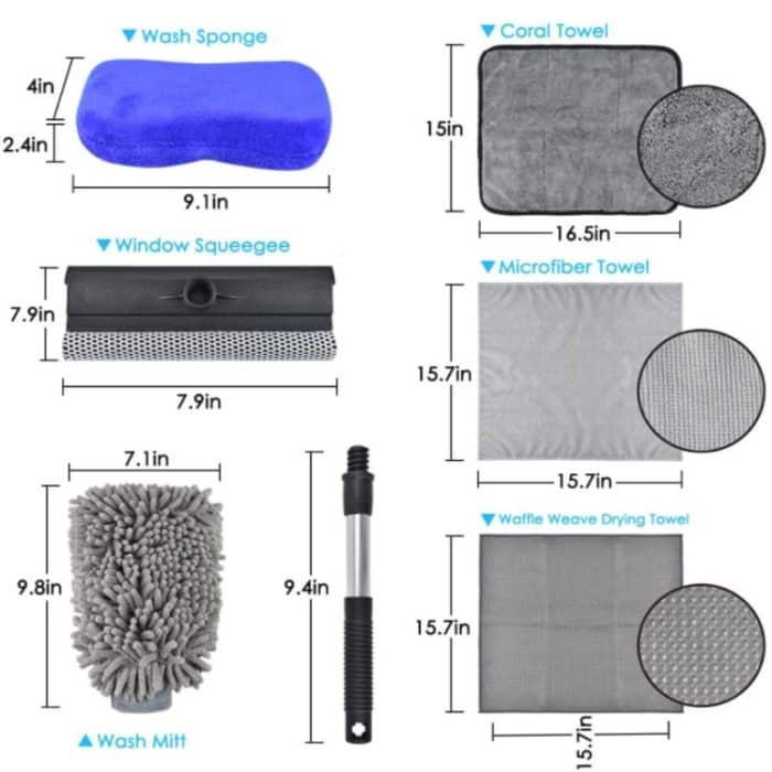 Autowaschhandschuh-Schwammschaber, 6 PCS / Set – Bild 2
