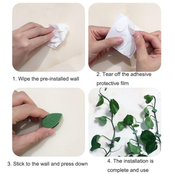 100 Stück Ranken, Grünpflanzen, Innen-Finish-Clips, grüner Dill-Fixierer, 100 PCS – Bild 6