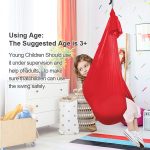 Elastische Kinderhängematte für drinnen und draußen, Größe:, 1.5x2.8m (Purple), 1.5x2.8m (Sky Blue), 1.5x2.8m (Silver Gray), 1.5x2.8m (Black) – Bild 3