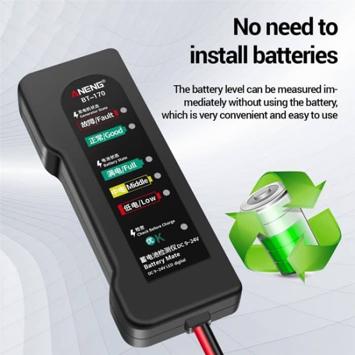 Anreng BT-170 12V Elektrischer Fahrzeugtester – Bild 4