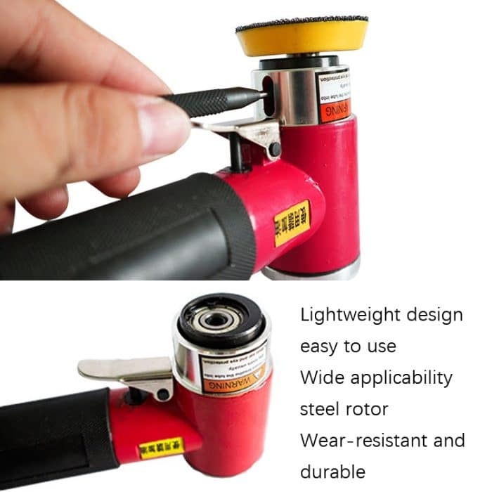 Pneumatische Poliermaschine, Schleifpapiermaschine, Autowachsmaschine, Red With 2 inch 3 inch Pallet, Black With 2 inch 3 inch Pallet – Bild 4