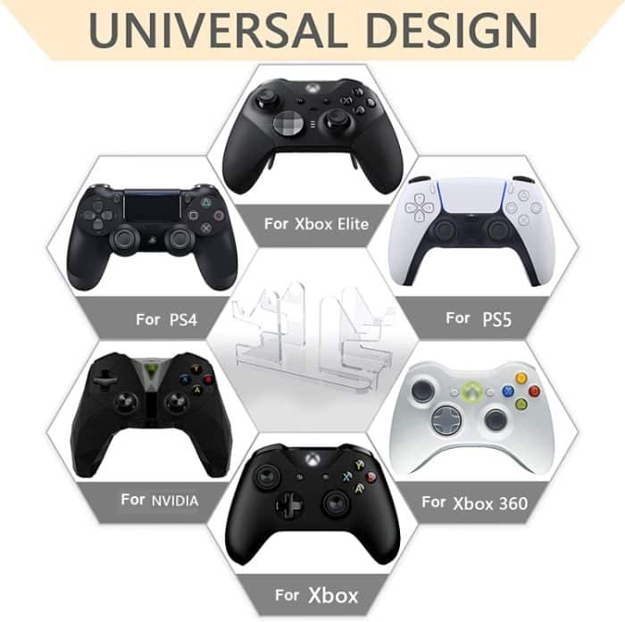 Transparente Acrylspielkonsole-Griffständer-Displayständer für Xbox Elite / PS4 / PS5 / Xbox / Nvidia – Bild 3