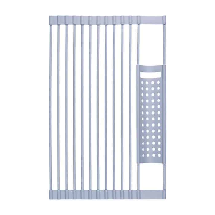 TBD0602008801.jpg Küchen-Silikon-Abflussregal, Spülbecken-Abflussregal, 52 x 33cm Gray, 52 x 33cm White Gray, 43 x 33cm Gray, 43 x 33cm White Gray – Bild 1