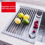 Küchen-Silikon-Abflussregal, Spülbecken-Abflussregal, 52 x 33cm Gray, 52 x 33cm White Gray, 43 x 33cm Gray, 43 x 33cm White Gray – Bild 6