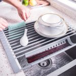 Küchen-Silikon-Abflussregal, Spülbecken-Abflussregal, 52 x 33cm Gray, 52 x 33cm White Gray, 43 x 33cm Gray, 43 x 33cm White Gray – Bild 7