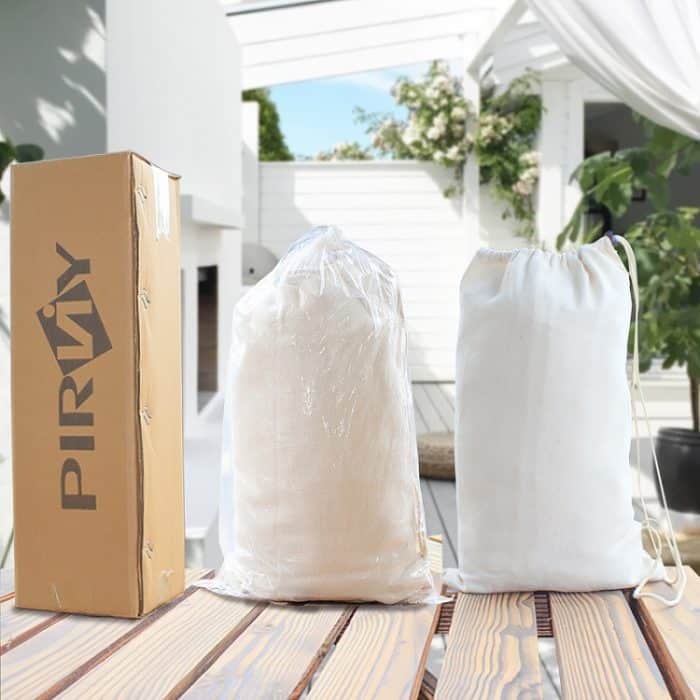 200x150cm doppelte Outdoor-Camping-Quasten-Segeltuch-Hängematte mit Stock, Colorful Stripes, Pink Stripes, White – Bild 7