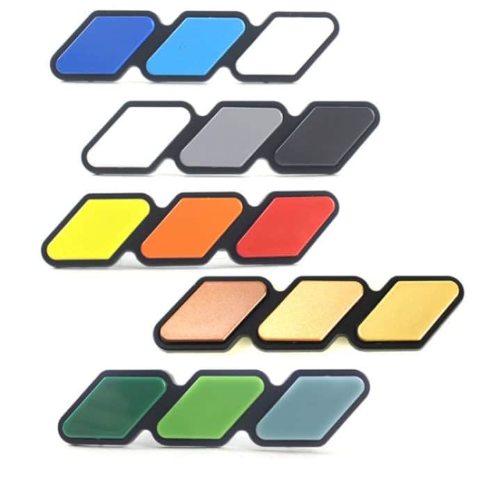 2 Stück universeller dreifarbiger Autoaufkleber – Bild 2