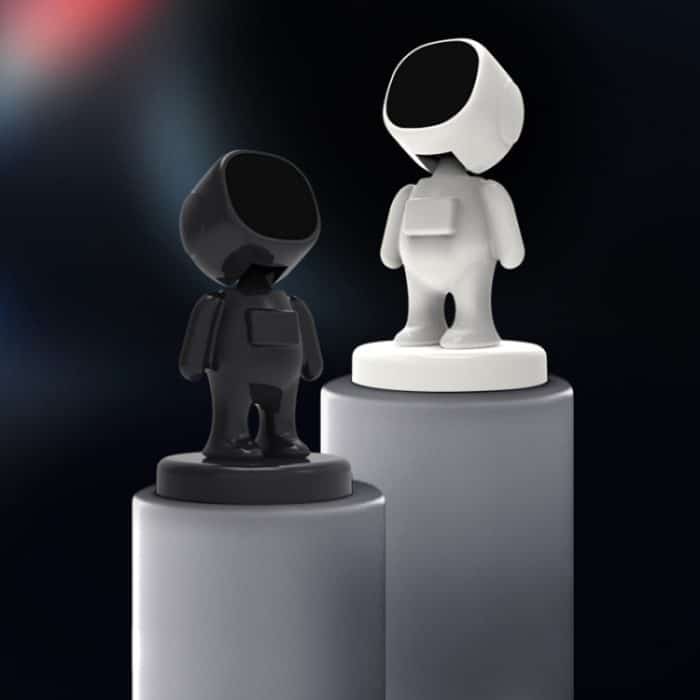 TOPFREE Astronauten-Autohalterung, magnetische Klebepaste, Navigations-Autotelefonhalterung, White, Black – Bild 2