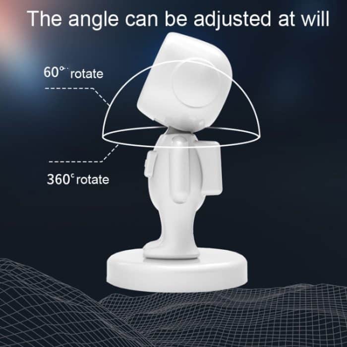 TOPFREE Astronauten-Autohalterung, magnetische Klebepaste, Navigations-Autotelefonhalterung, White, Black – Bild 6