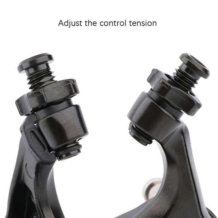 Meroca Fahrrad-Aluminiumlegierung C-Bremse, Black Front+Rear, Black Single Front, Black Single Rear – Bild 5