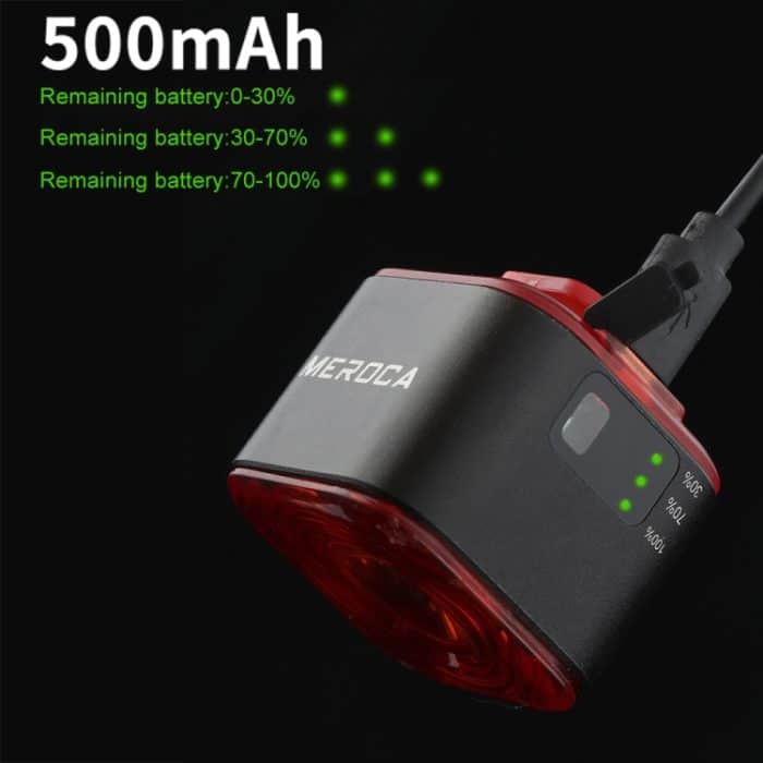 MEROCA XC02 Intelligentes lichtempfindliches Bremsinduktionsrücklicht, Cushion Mounting, Pipe Mounting – Bild 4