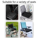 QFC060 V-förmiges, rutschfestes Auto-Sitzkissen aus Memory-Schaum, Black, Khaki, Grey – Bild 6