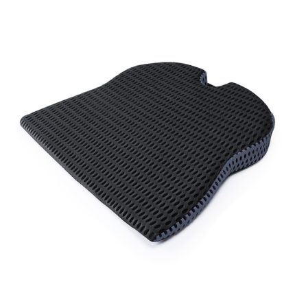 QFC040 U-förmiges Autositzkissen aus verdicktem Memory-Schaum, Black, Grey