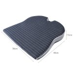 QFC040 U-förmiges Autositzkissen aus verdicktem Memory-Schaum, Black, Grey – Bild 3