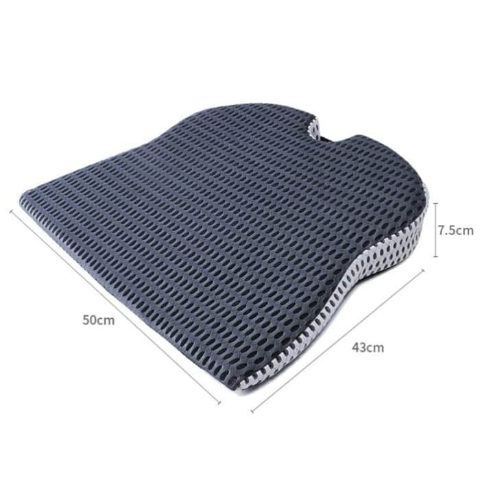 QFC040 U-förmiges Autositzkissen aus verdicktem Memory-Schaum, Black, Grey – Bild 3