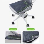 QFC040 U-förmiges Autositzkissen aus verdicktem Memory-Schaum, Black, Grey – Bild 4