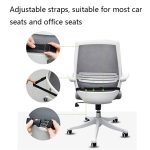 QFC040 U-förmiges Autositzkissen aus verdicktem Memory-Schaum, Black, Grey – Bild 5