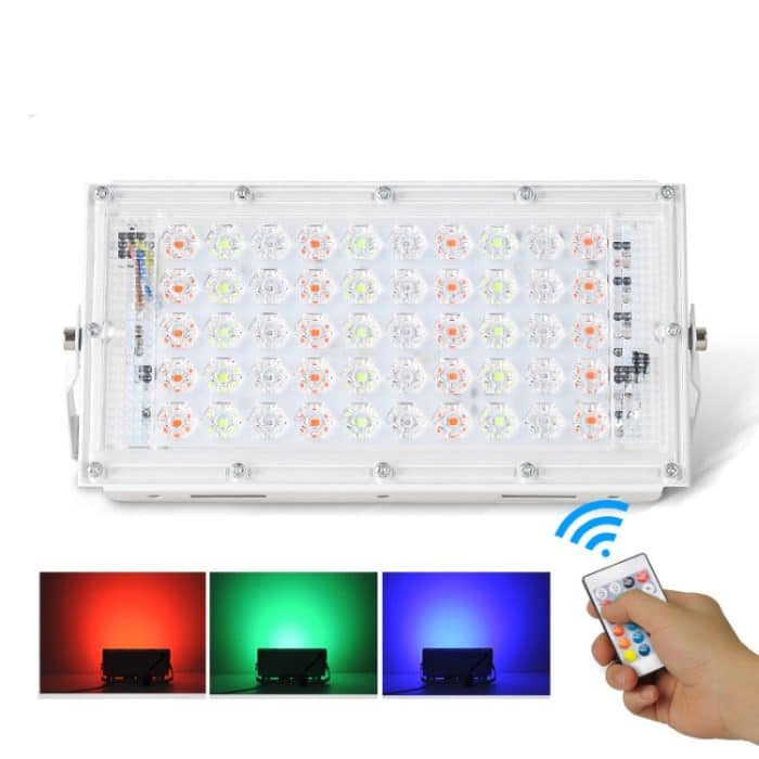 TBD06020215.jpg 50W LED RGB wasserdichtes ultra-light Outdoor-Flutlicht mit Fernbedienung – Bild 1