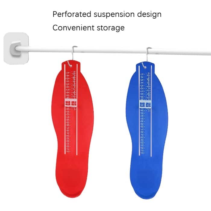 3 Stück Fußmessgerät für Erwachsene, universelles Messgerät, Red, Black, Blue – Bild 6